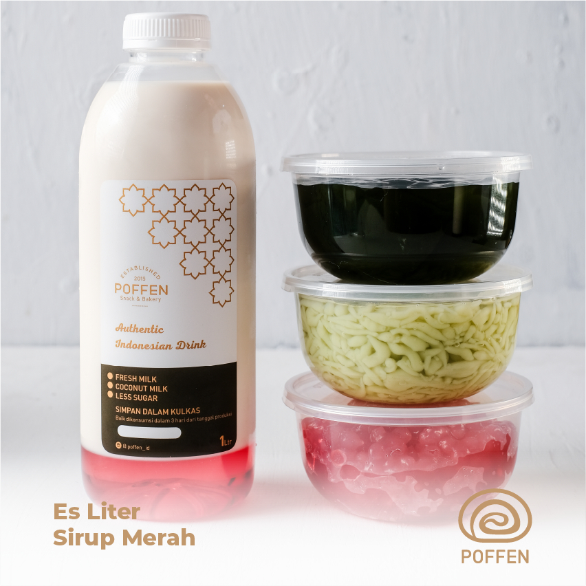 

Es 1 Liter Sirup Merah (3 Topping)