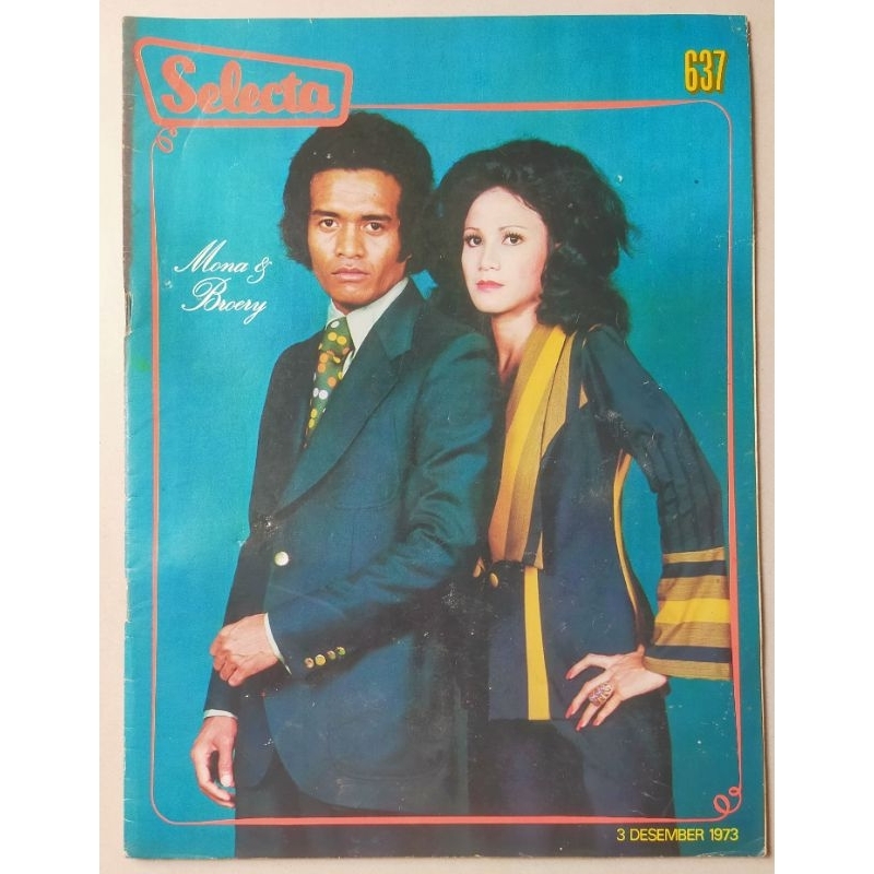Majalah lawas SELECTA No.637 Desember 1973 : Broery Marantika - Emilia Contessa