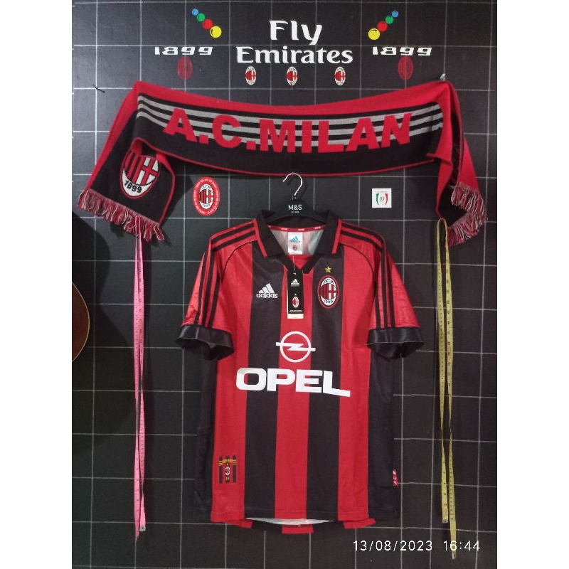 Ac Milan 1998 AAA Size M Maldini #3 BNWT.