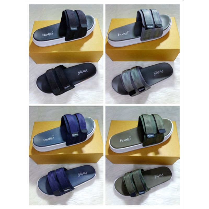 Sandal Pria merk fladeo original-Sandal laki-laki-Sandal slide-Fladeo Original-Z01022305