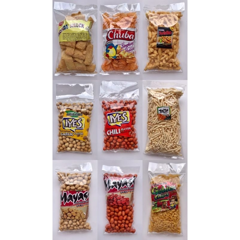 

SNACK REPACK IYES/MAYASI/CHUBA/ TWISKO/ GOLDEN CHIP/ TIC/ MONDE SERENA 150GR