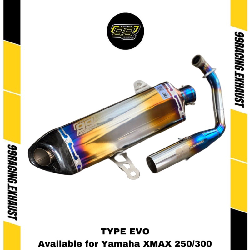 Knalpot 99 racing xmax 250/300 old/new connected type evo