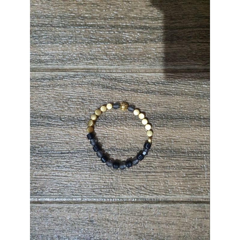 gelang black mixed gold