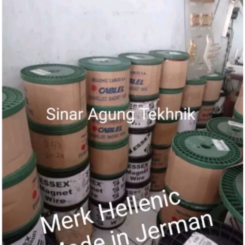 Kawat tembaga Email 0,60 mm Merk Hellenic