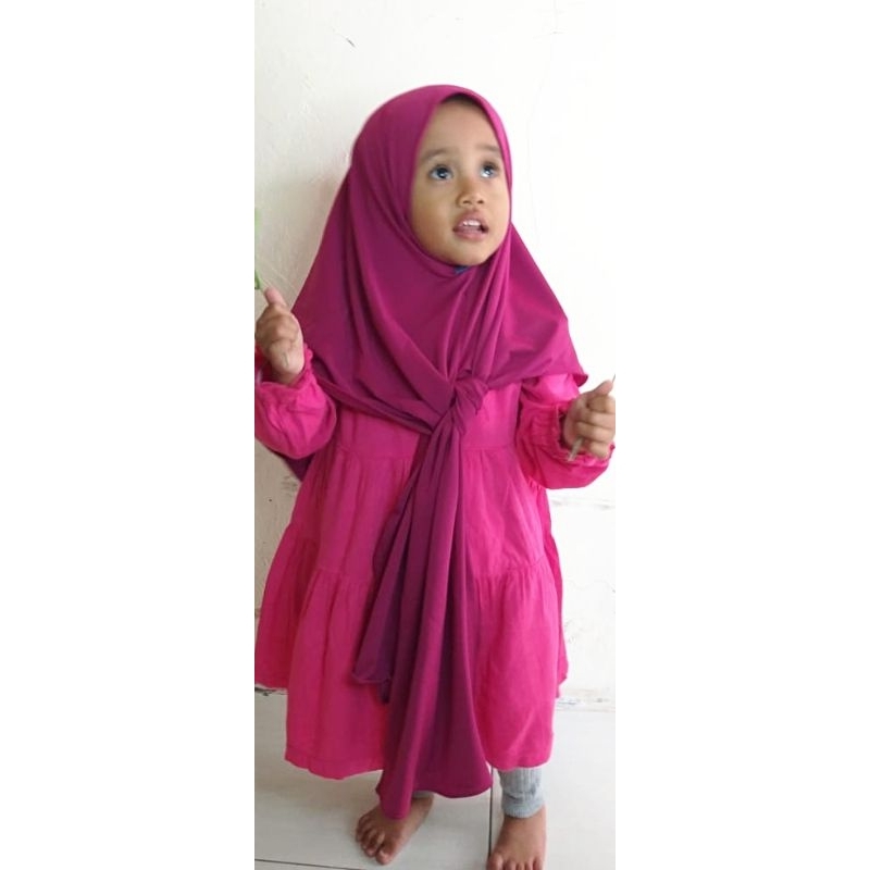 Jilbab Instan Anak / Pashmina Anak/Kerudung Pashmina Instan Anak