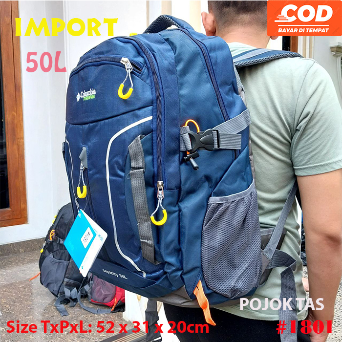 TAS RANSEL GUNUNG TAS RANSEL - 50L - TAS PUNGGUNG - TAS CARRIER - TAS CAMPING MURAH