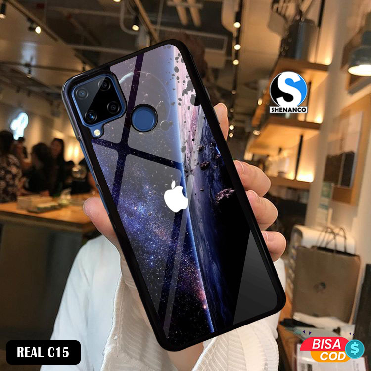 Case Realme C15 C21 Terbaru Fashion Case Gambar Motif Logo Apple Aesthetic Casing Hp Case Murah Hard