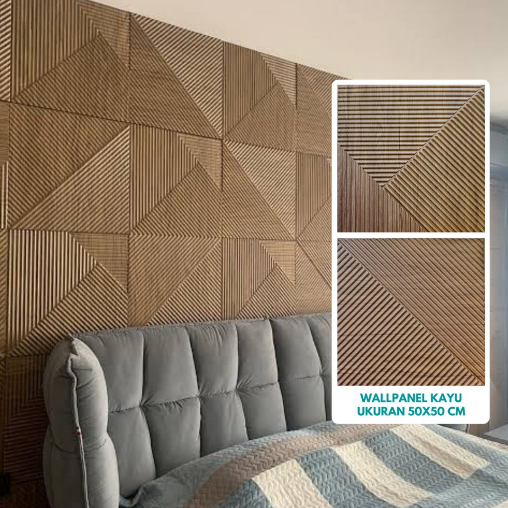 (COD) 50cm x 50cm 3D WallPanel High Quality bahan Solid PVC solid wallpaper premium Black hitam doff