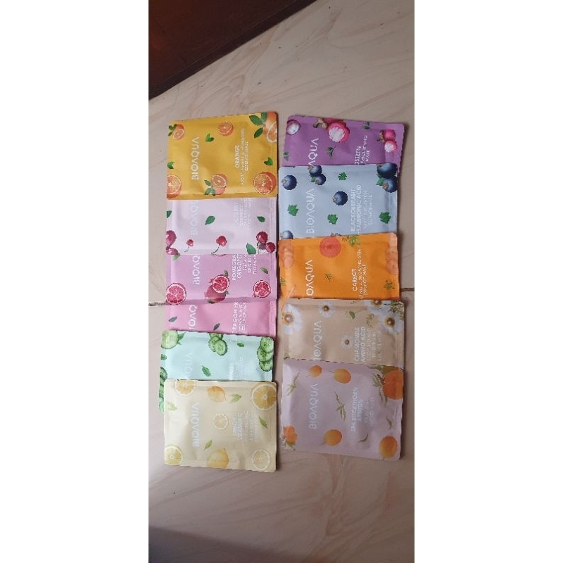 sheet mask bio aqua/sheet mask murah