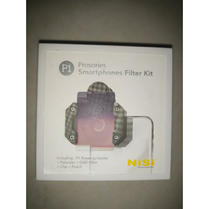 Nisi P1 Prosories filter kit for mobile smartphone Gnd 8, Polarizer, Clip filter