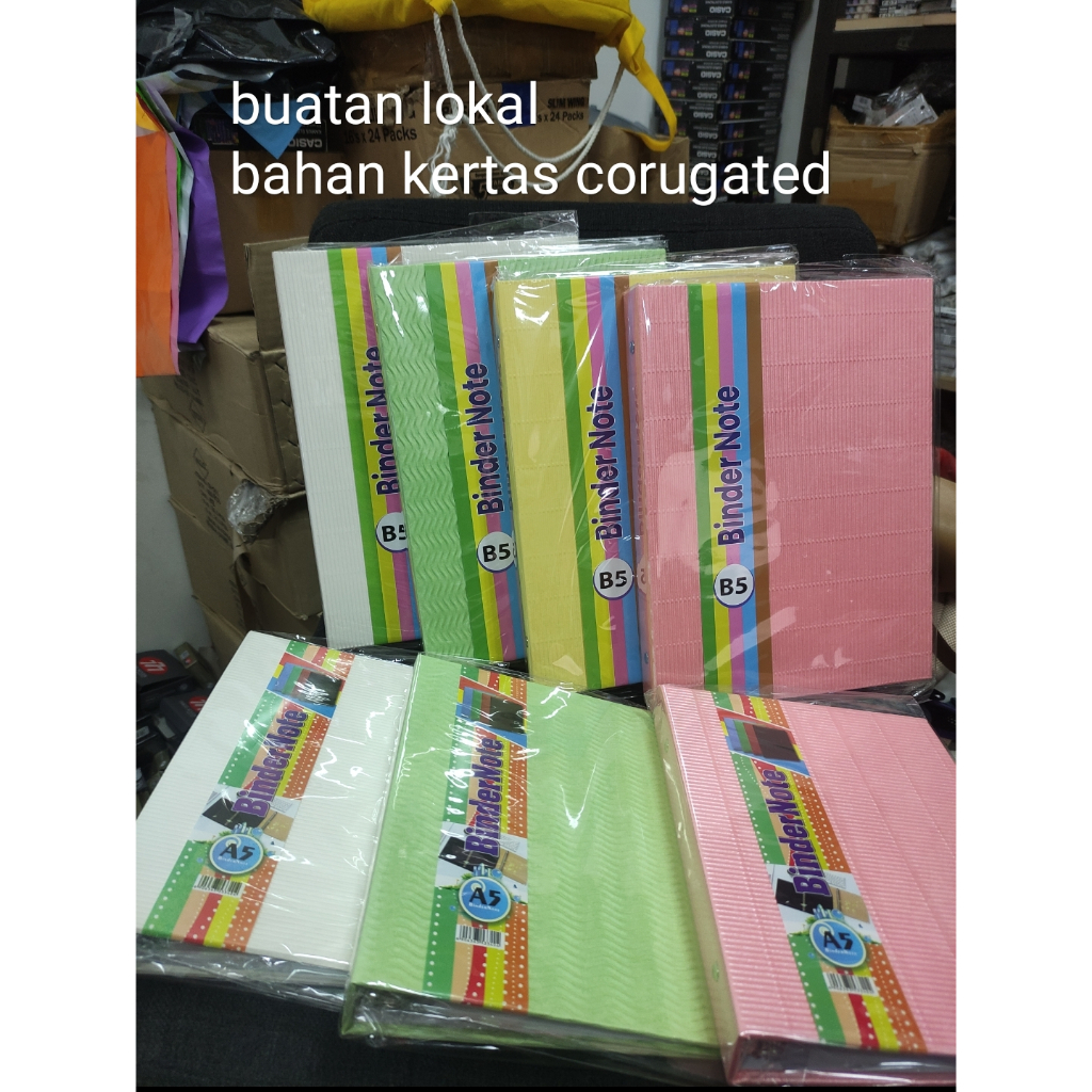 map binder looseleaf corugated kokoru B5 atau A5 walito tebal tanpa isi