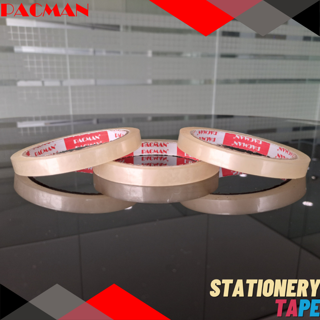 

1/2 inci Stationery Tape solatip isolasi Pacman