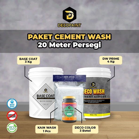 Paket Cement Wash 20 Meter | Cat Deco Wash Cement Expose
