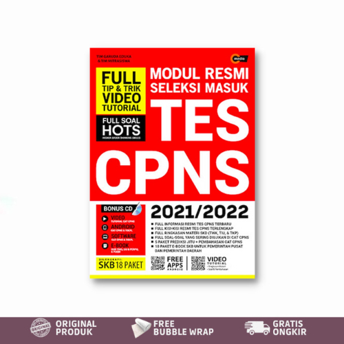 Buku Modul Resmi Seleksi Masuk Tes Cpns 2021/2022 (Plus Cd) - Tim Garuda Eduka