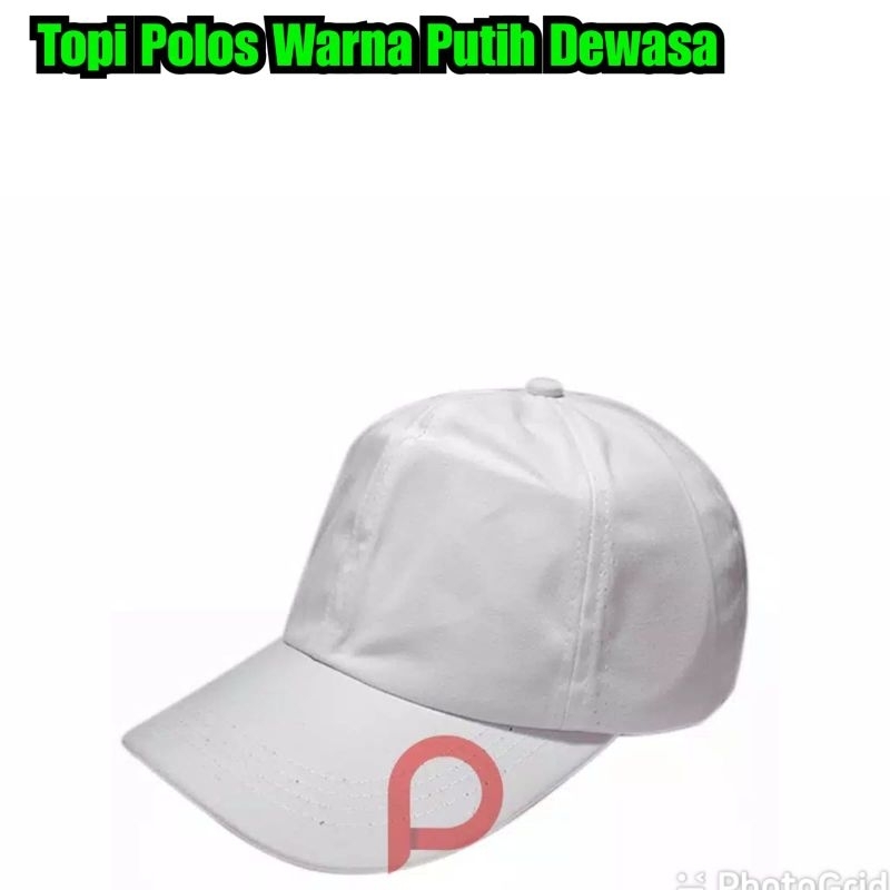 Topi Polos Putih Dewasa Topi Putih polos dewasa Topi Polos jalan jalan dll