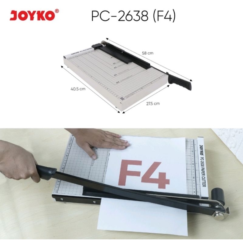 

Pemotong Kertas F4 Joyko PC-2638 Paper Cutter