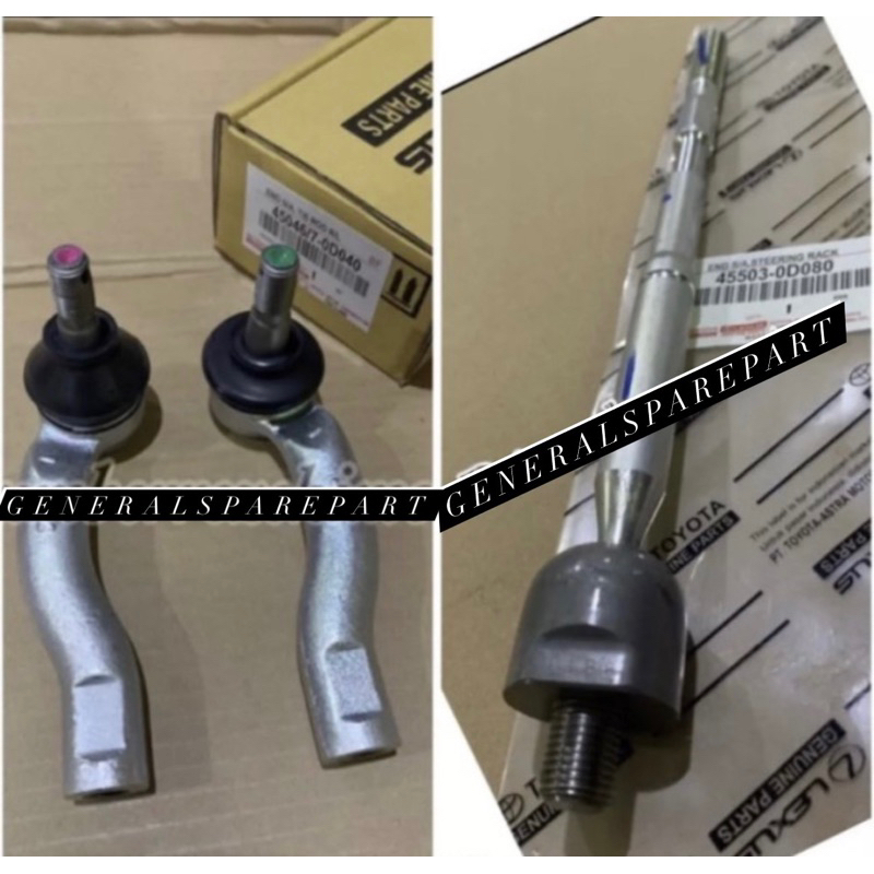 tie rod + rack end yaris 2014 2015 2016 2017 2018 2019 2020 asli original