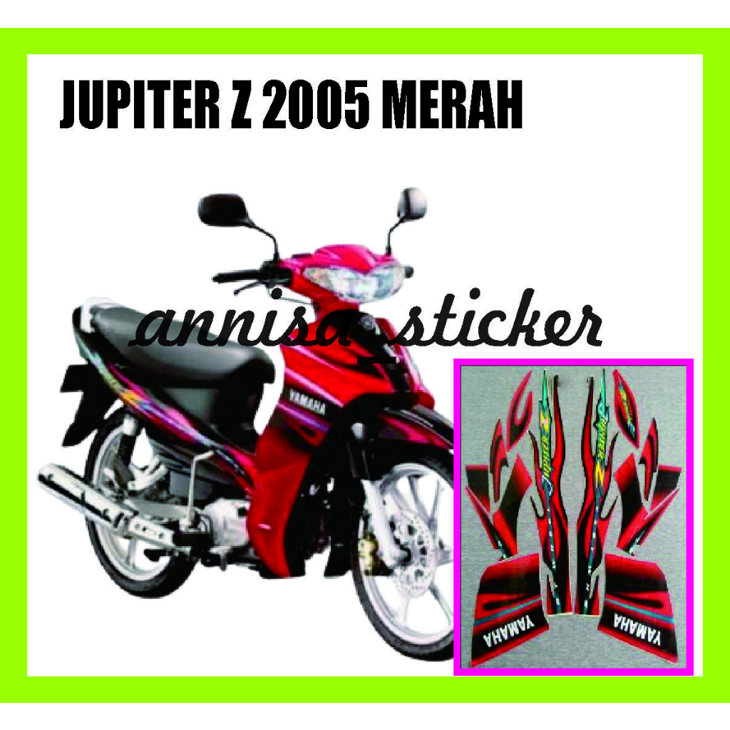 striping standar jupiter z 2005 merah