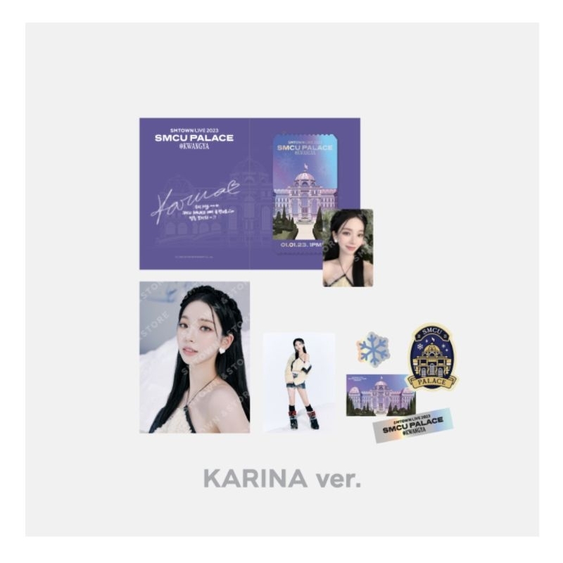 SMTOWN LIVE 2023 : SMCU PALACE @KWANGYA AR TICKET SET KARINA TAEYONG IRENE