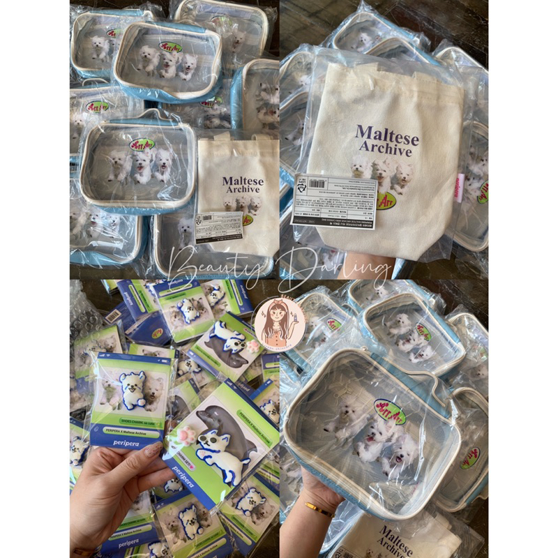 PERIPERA X MALTESE ARCHIVE POUCH JIBBITZ SHOES CHARM