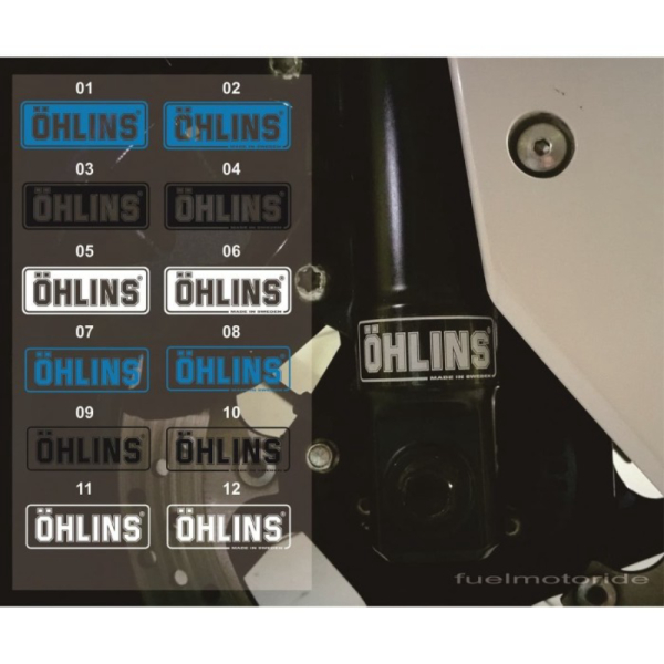 Sticker Shock Depan XMAX NMAX CBR Ninja GSX ADV Ohlins - 01 Limited