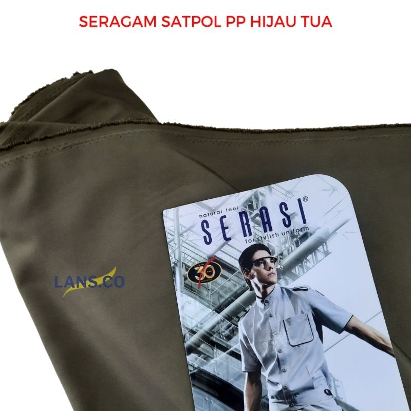 Kain Seragam SATPOL PP Pakaian Dinas Satpol PP Baju SATPOL PP Hijau Tua Kain SERASI By Maxistyle Tex