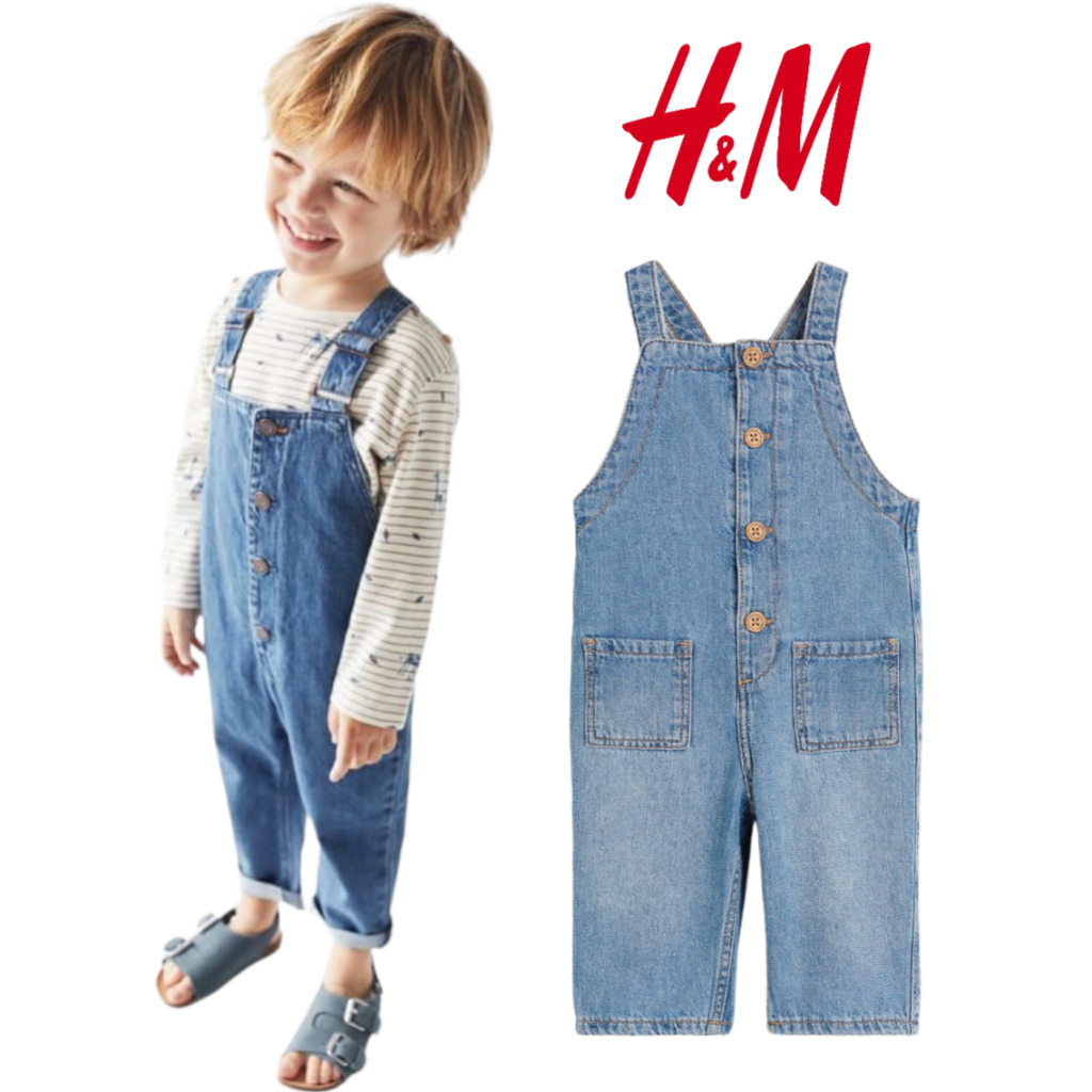 OVERALL DENIM ANAK UNISEX HM 4 BULAN - 4 TAHUN