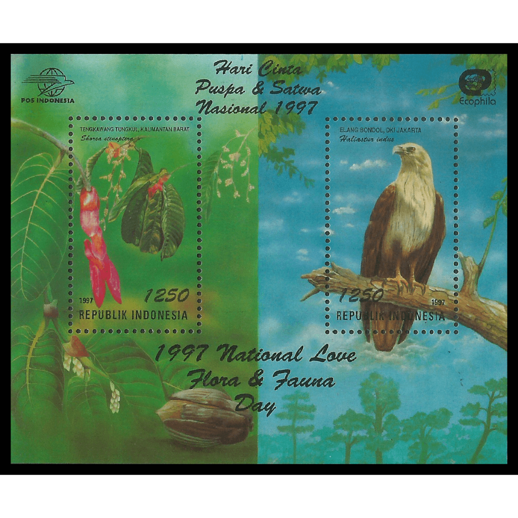 

Souvenir Sheet Prangko Perangko Indonesia Seri Cinta Puspa Satwa 1997 SS-149 Kondisi Mint