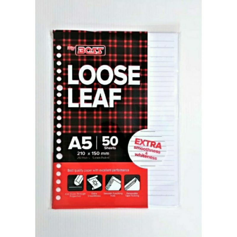 

Isi loose leaf Big Boss A5 100 lembar