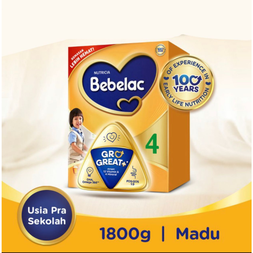 

BEBELAC 4 - Madu - Susu Pertumbuhan Bubuk 1800 gram (Usia Pra Sekolah)