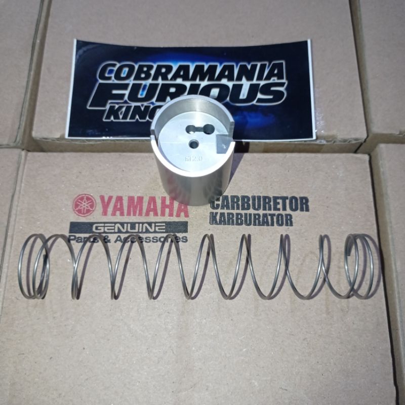 Skep piston + per karbu karburator rx king rxking original yamaha genuine parts