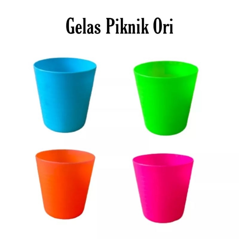 marvelashop | (4 pcs) GELAS PINK PLASTIK