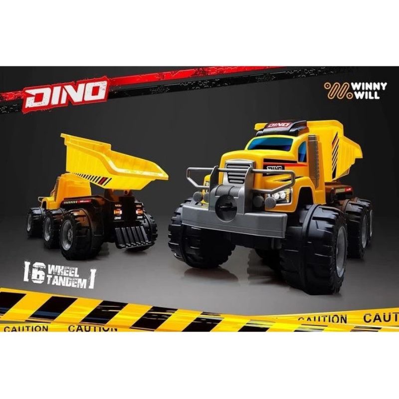 Mainan anak mobil dorong jumbo Truck dino 650 bisa dinaiki