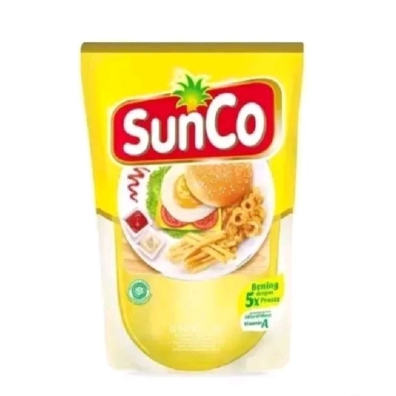 

Minyak goreng Sunco refill pouch 2 liter