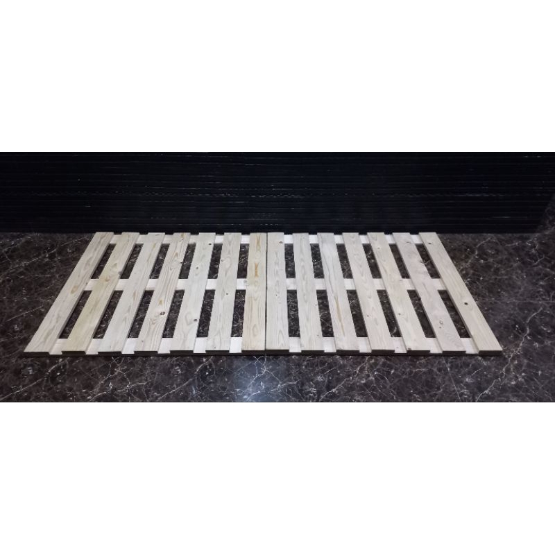 RK Alas Tempat Tidur Kayu / Dipan Kasur Kayu Jati Belanda / Dipan Tempat Tidur Kayu Palet Jati