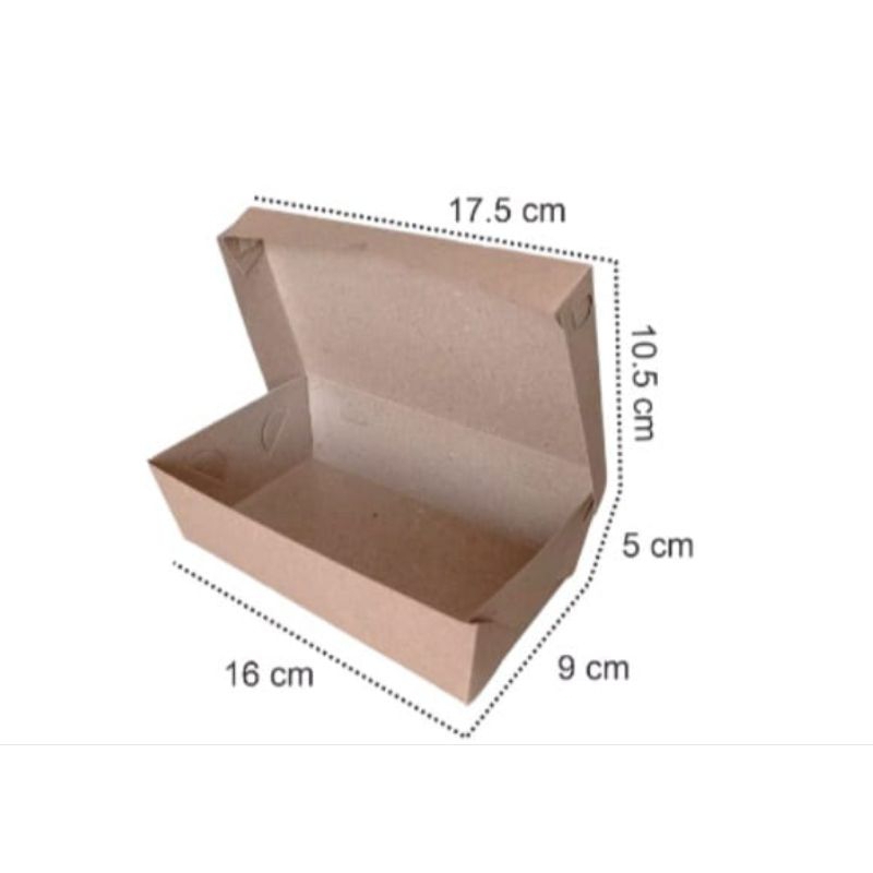 Lunch Paper Box Kertas Bungkus Nasi Ukuran M
