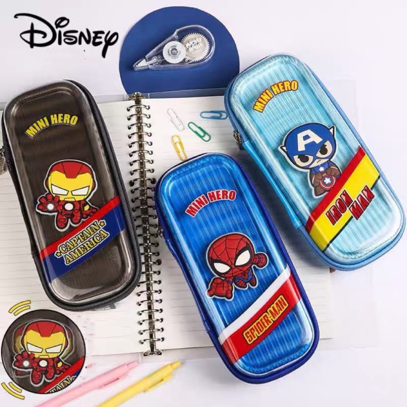 

disney marvel pencil box kotak pensil tema superhero spiderman