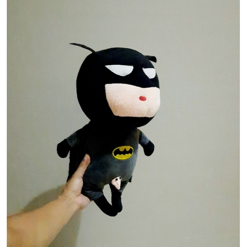 Boneka Sinchan Costum Batman Lucu Size 45 cm/ Boneka Sinchan