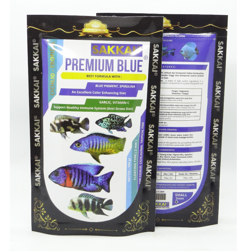 Pelet SAKKAI Premium BLUE 100 Gram setara Akari