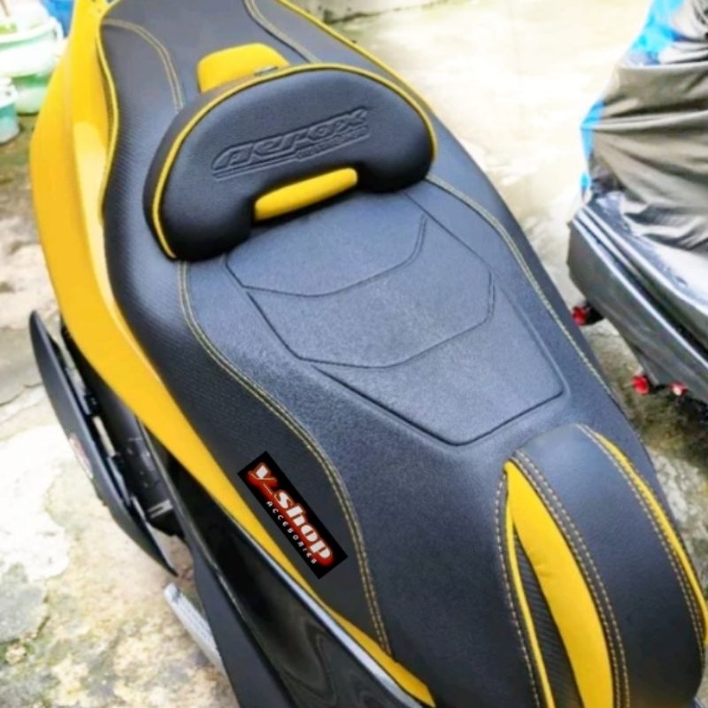 Cover Sarung Kulit Jok Motor Custom Aerox 155 2023 Aerox Old Modifikasi