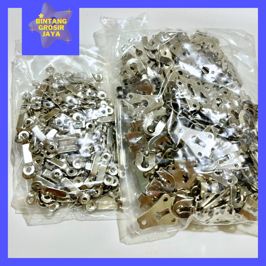 [144pcs] Hak Celana Kancing HAK MASSAG Rok - Kancing Pengait Celana Rok Sekolah - Hak Massag Celana