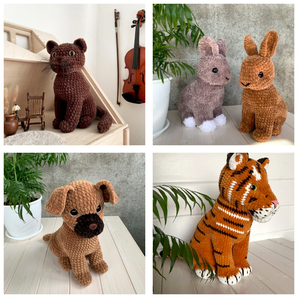 

{Crochet Pattern PDF File} ZRMTYS Realistic Animals