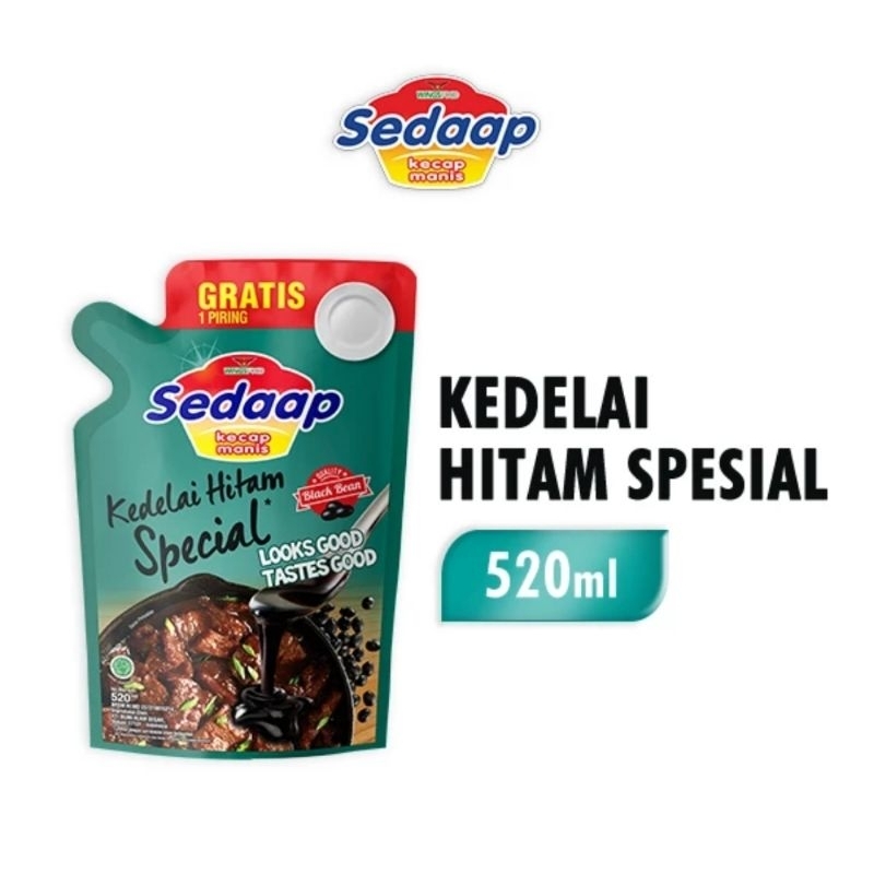 

Kecap sedap kedelai hitam spesial 520 ml