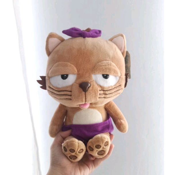 Boneka Kucing Dinga Pita Ungu (Preloved)