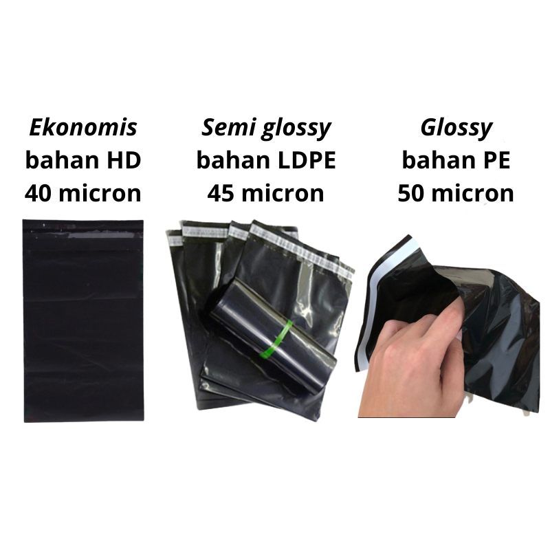 

Polymailer Hitam 15x25 isi 100 pcs - Polymailer Hitam