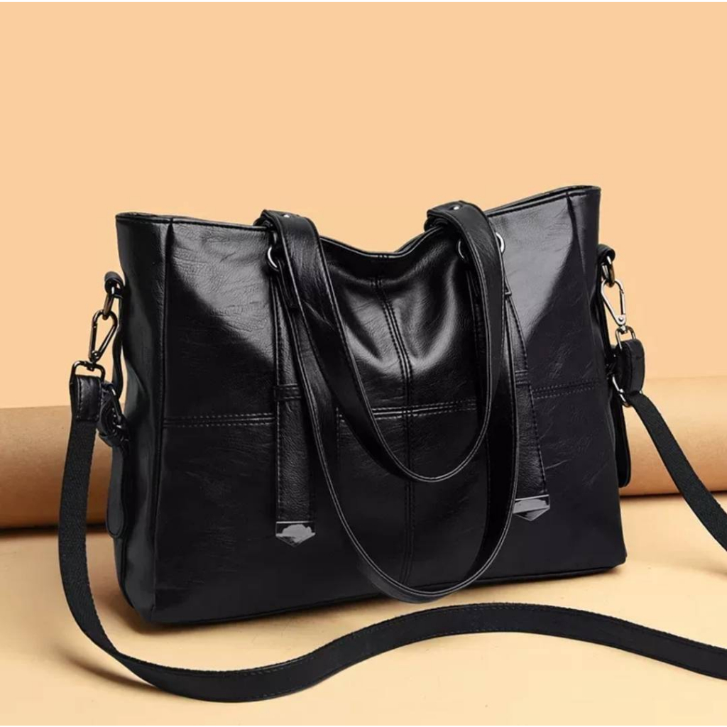 Nara Bag Store (COD) TAS SELEMPANG BESAR WANITA TOTE WANITA TERBARU KEKINIAN TAS KERJA KANTOR WANITA