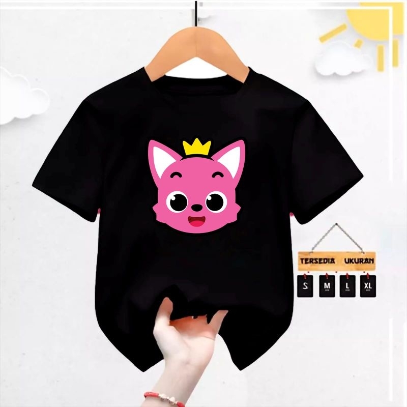 kaos anak anak pinkfong 1/10tahun