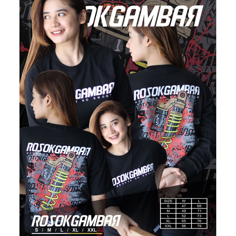 KAOS ROSOK GAMBAR SHOCK ORIGINAL