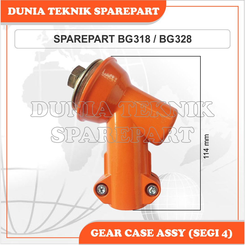 BG318 BG328 (SEGI 4) KEPALA PISAU MESIN POTONG RUMPUT / GEAR CASE ASSY
