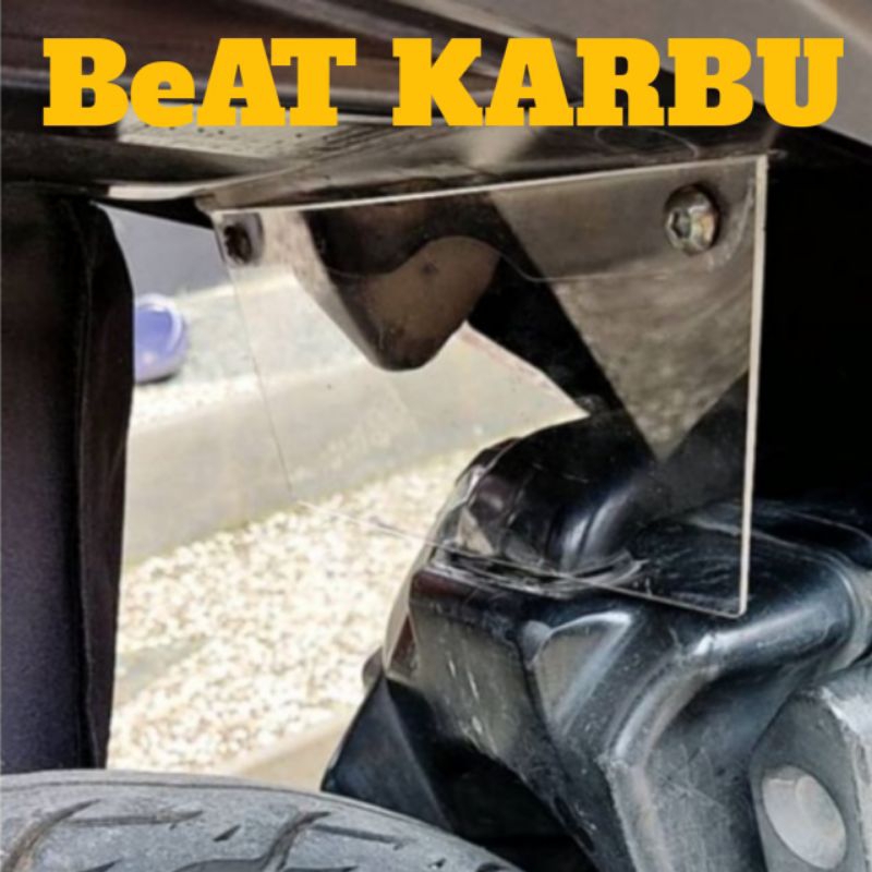 Mudflap Mika Akrilik Beat Karbu Penahan Lumpur